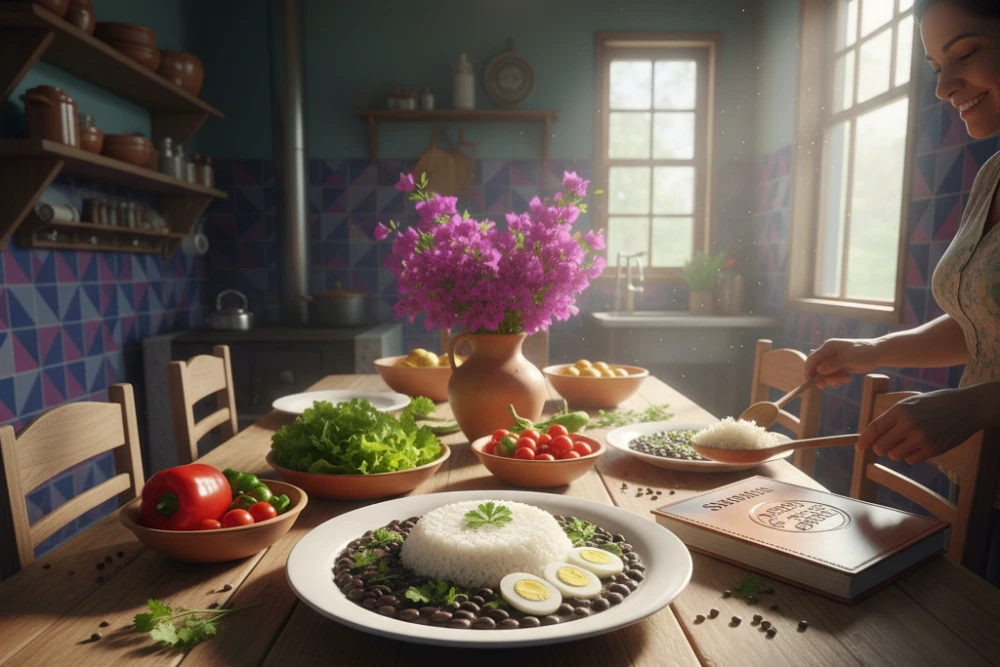 Arroz e feijão fazem bem, consumir no dia a dia com sabor e praticidade.