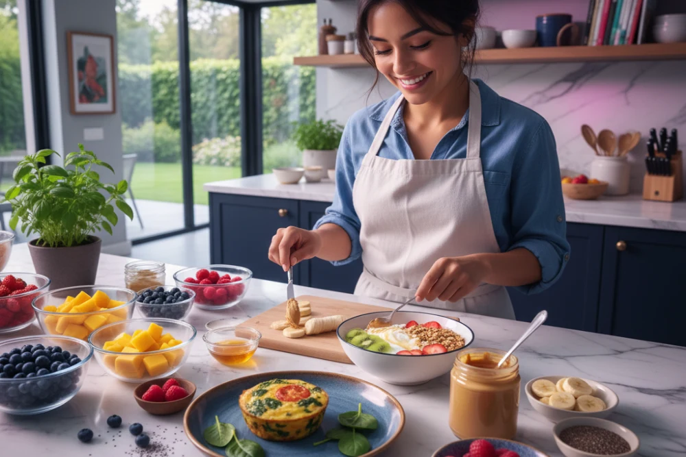 Montar um lanche da tarde fit prático, saboroso e fácil de manter no dia a dia, mesmo com pouco tempo.