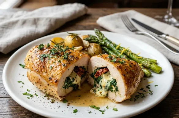 peito de frango recheado